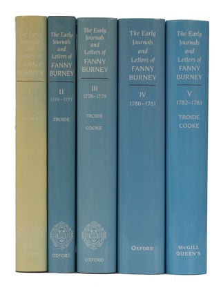 Item #4441 The Early Journals and Letters of Fanny Burney. Fanny Burney