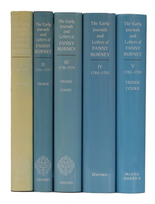 Item #4441 The Early Journals and Letters of Fanny Burney. Fanny Burney.