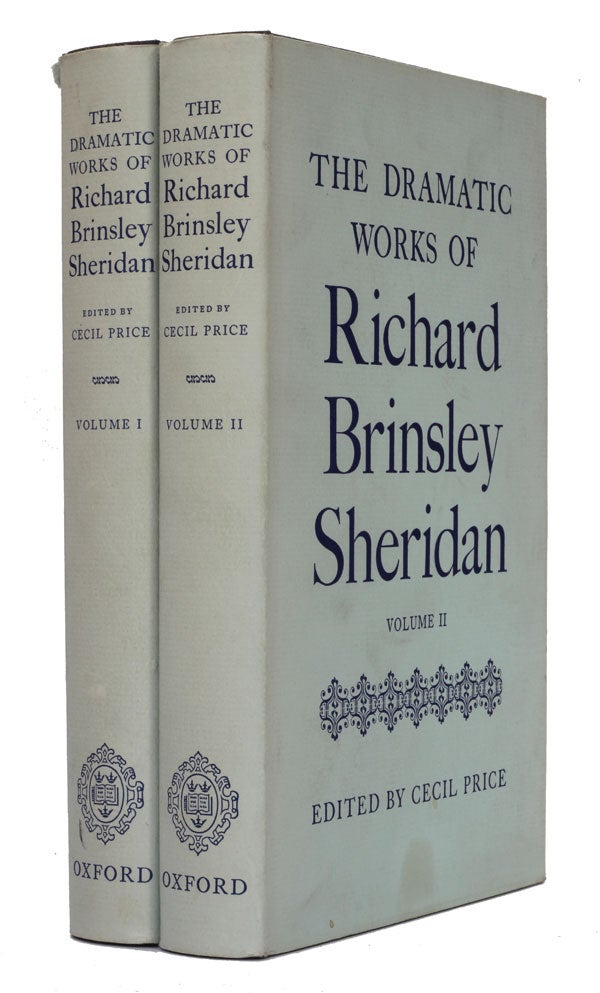 Item #4629 The Dramatic Works of Richard Brinsley Sheridan. Richard Brinsley Sheridan.