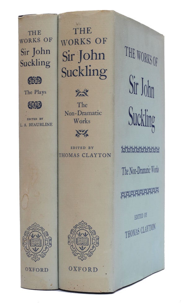 Item #4655 The Works of Sir John Suckling. Sir John Suckling.
