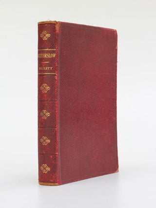 Item #5280 Winterslow. William Hazlitt