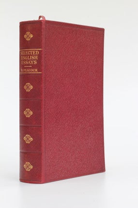 Item #5297 Selected English Essays. W. Peacock, chosen and