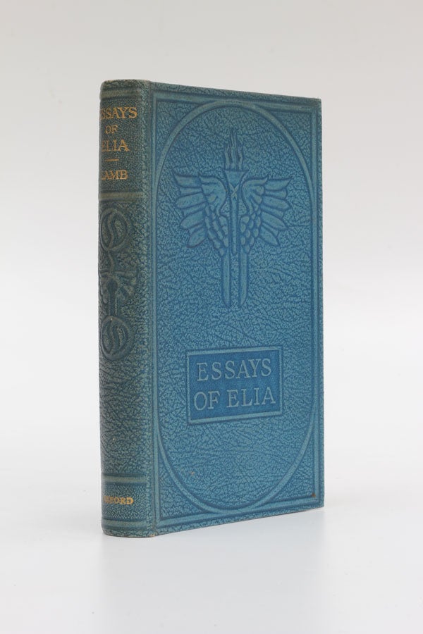 Item #5395 The Essays of Elia and The Last Essays of Elia. Charles Lamb.