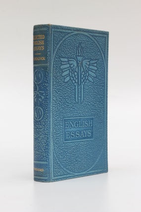 Item #5396 Selected English Essays. chosen, arranged by
