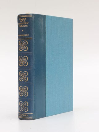 Item #5454 The Diary of a Country Parson 1758-1802. James Woodforde