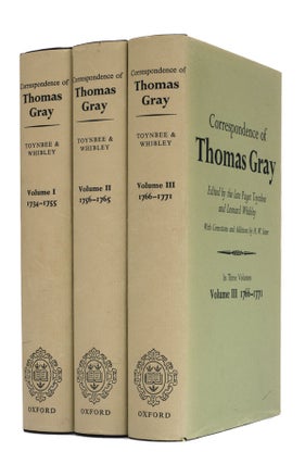 Item #5840 Correspondence of Thomas Gray. Thomas Gray