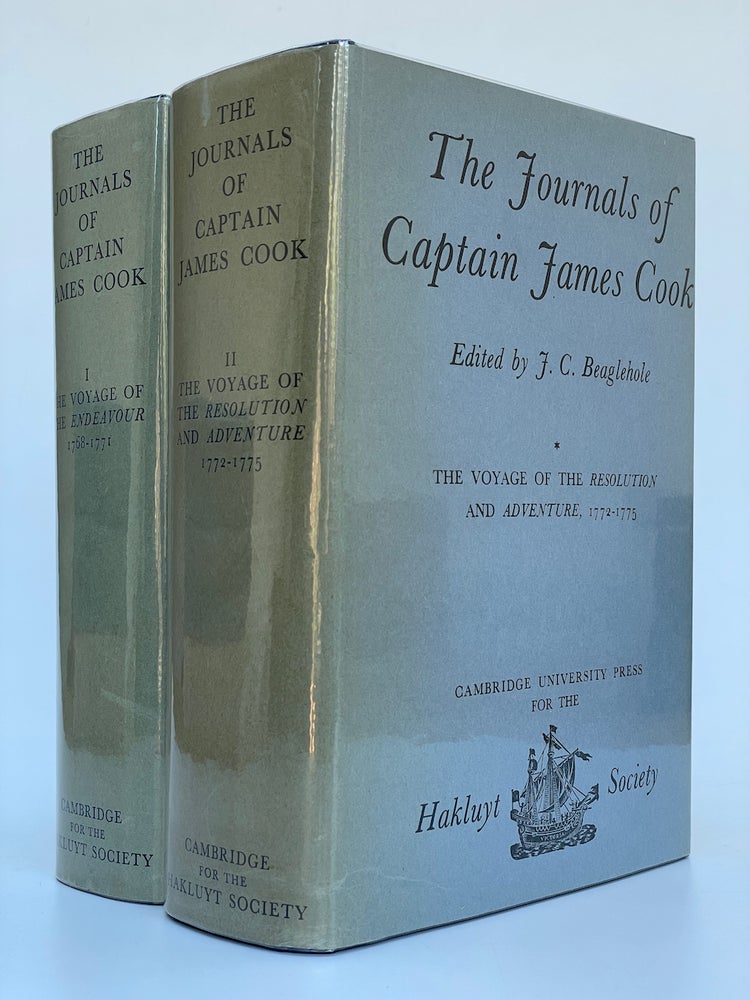 Item #6141 The Journals and Life of Captain James Cook. Captain James Cook, J. C. Beaglehole.