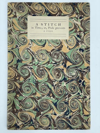Item #6243 A Stitch in Time; or, pride prevents a Fall. James Laver