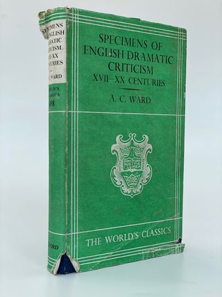 Item #6590 Specimens of English Dramatic Criticism XVII-XX Centuries