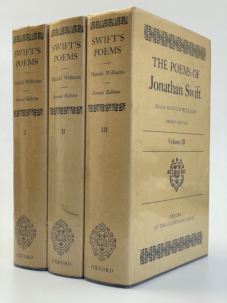 Item #6934 The Poems of Jonathan Swift. Jonathan Swift, Harold Williams.