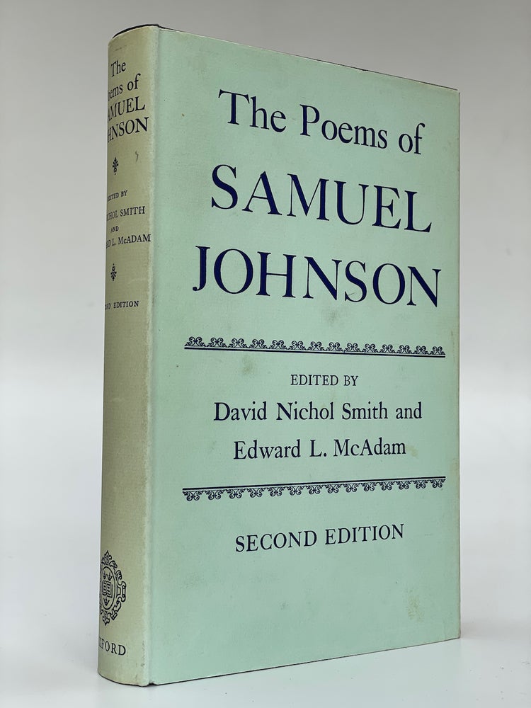 Item #7006 The Poems of Samuel Johnson. Samuel Johnson.