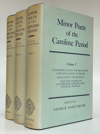 Item #7011 Minor Poets of the Caroline Period. George ed Saintsbury