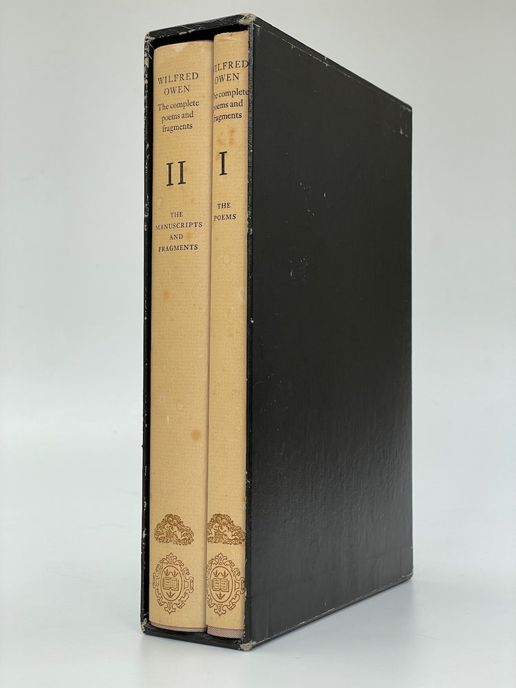 Item #7026 The Complete Poems and Fragments. Wilfred Owen.