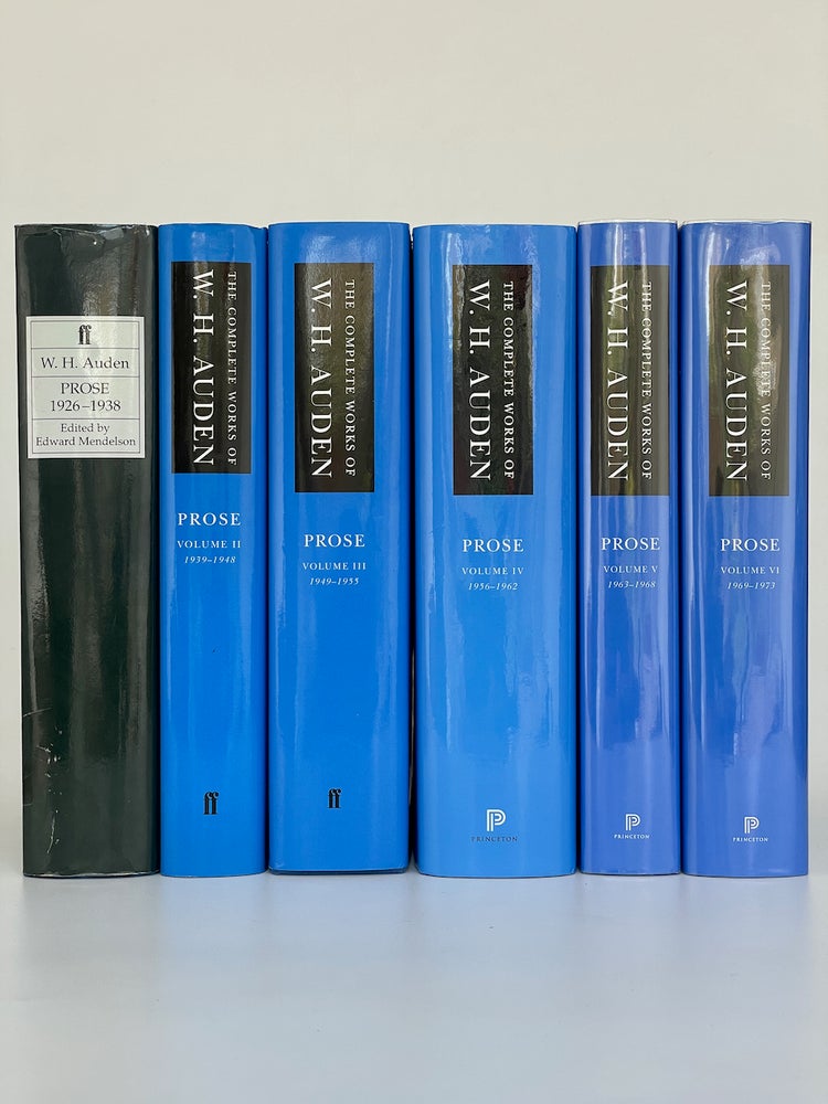 Item #7414 The Complete Works of W. H. Auden: Prose. W. H. Auden.