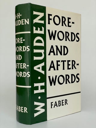 Item #7430 Forewords and Afterwords. W. H. Auden