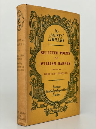 Item #7459 Selected Poems of William Barnes. William Barnes